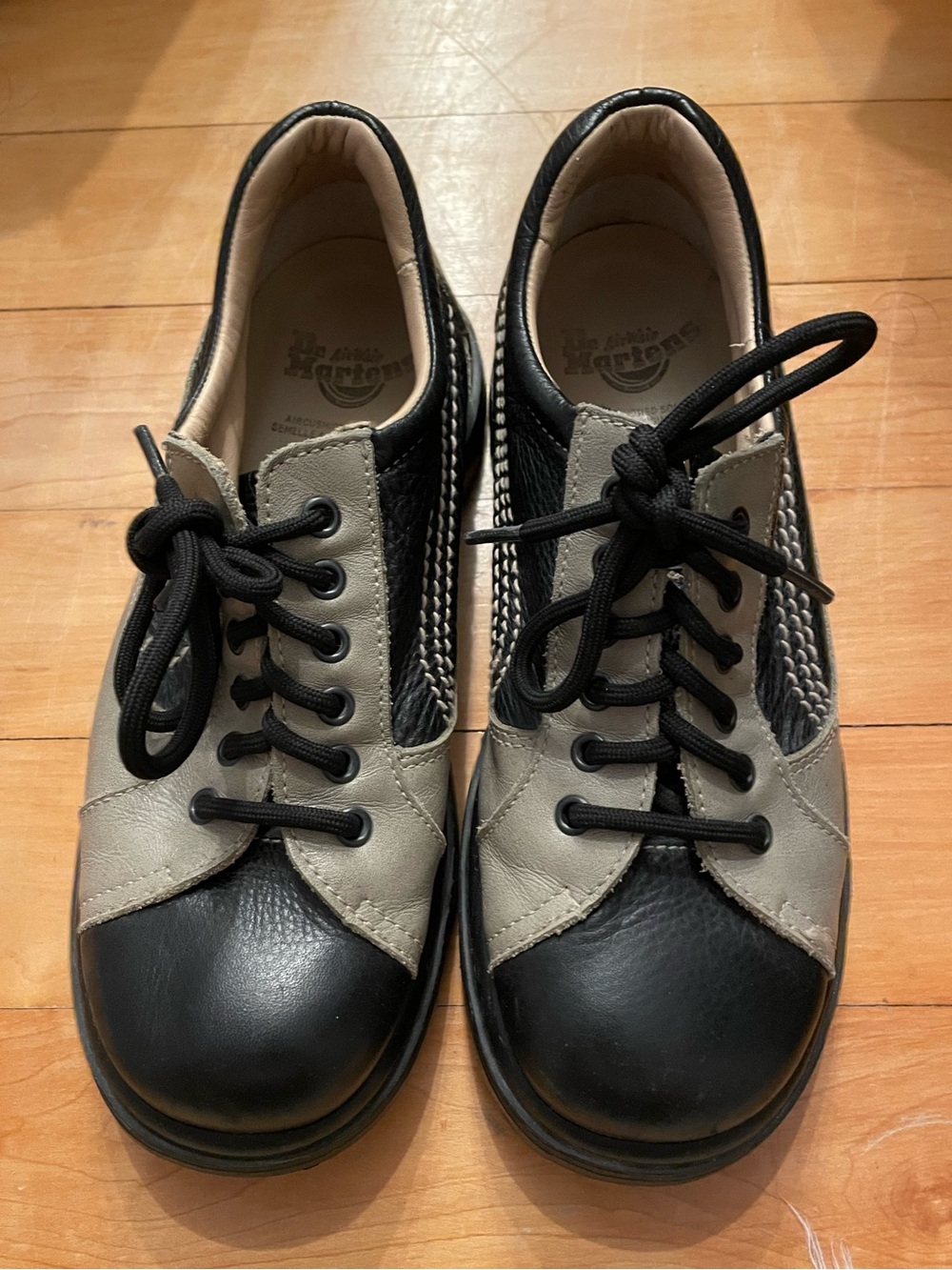 Dr. Martens Black Slip-On Shoes with Ribbed Outsoles